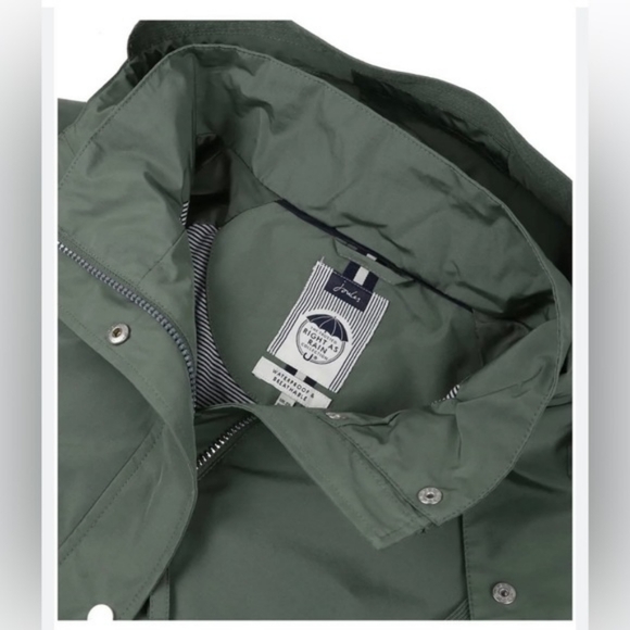 Joules Women's Waterproof Raincoat in Sage Green Size 16 - Picture 4 of 12